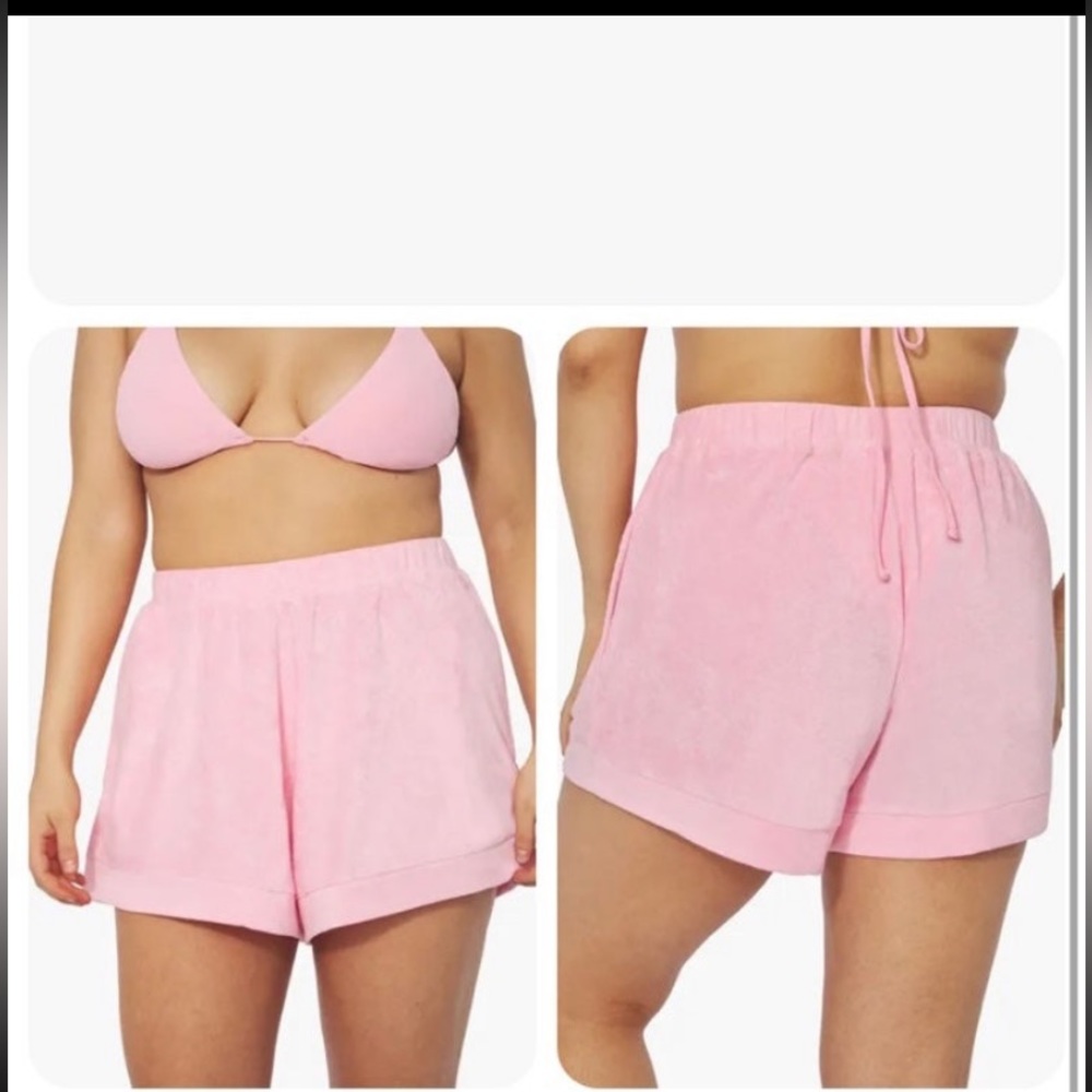 Weworewhat pink towel cooper top new with tag